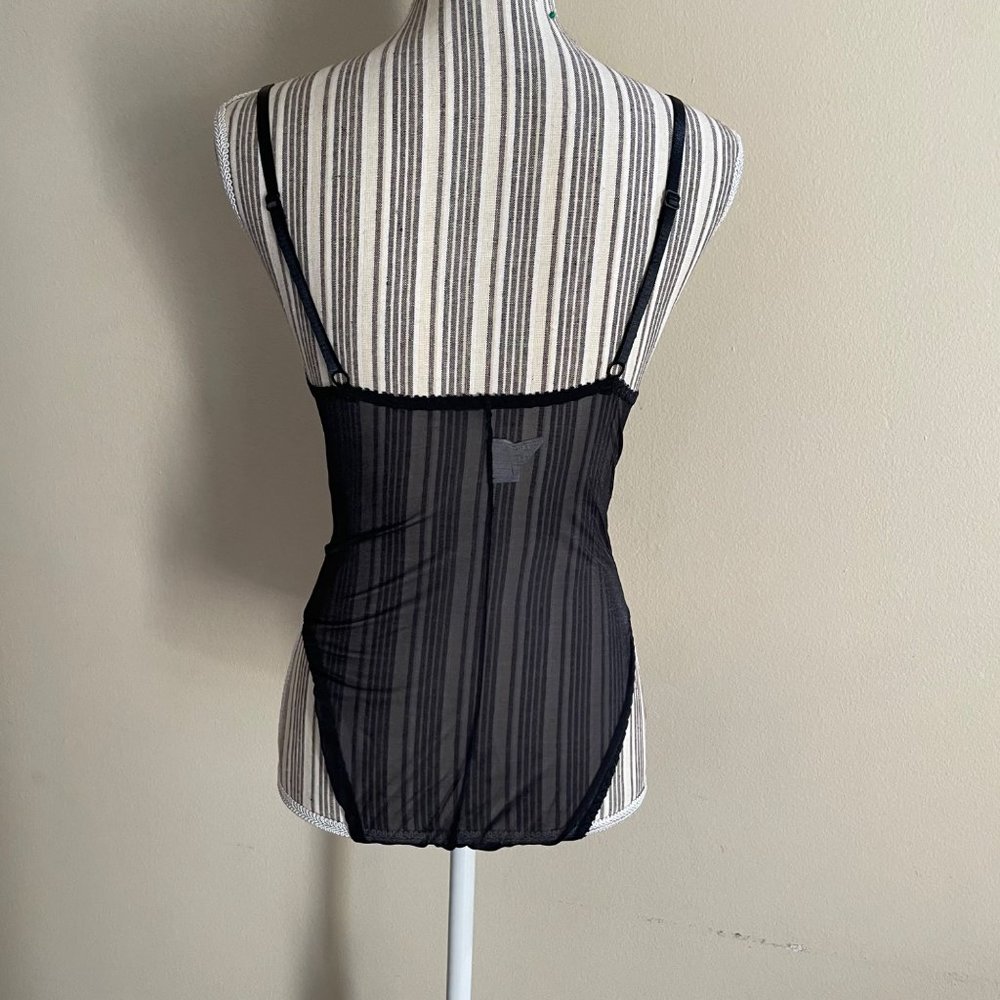 Vintage 90's Frederick's of Hollywood Gold Black Bodysuit USA Made Size M - Picture 5 of 12